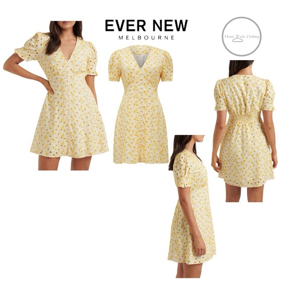 Ever New Dresses & Skirts - Ever New "Saffron" Broderie Mini Sun Dress Size 10